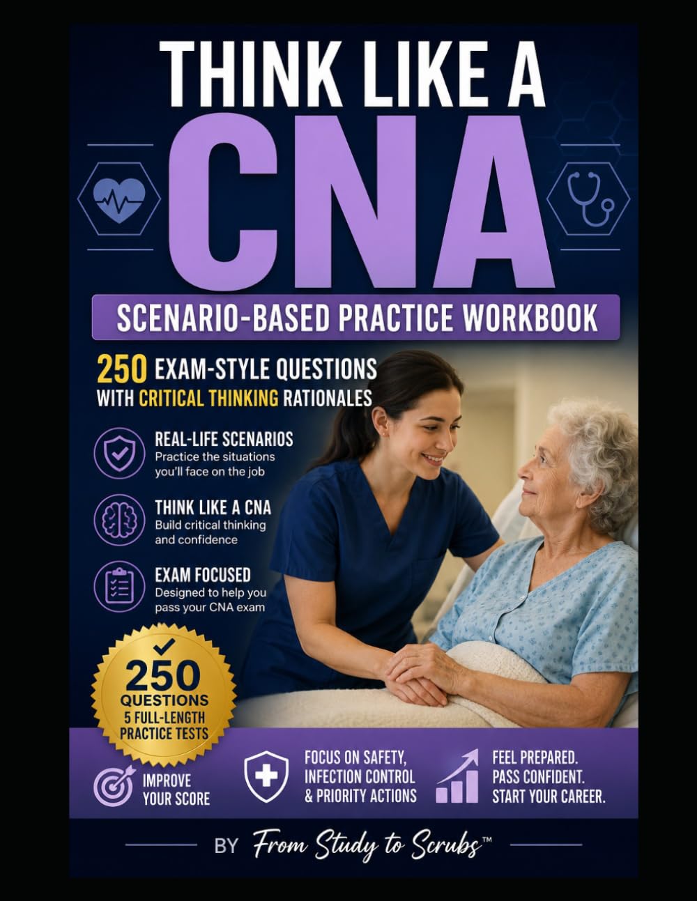 Think Like a CNA: Scenario-Based Practice Workbook