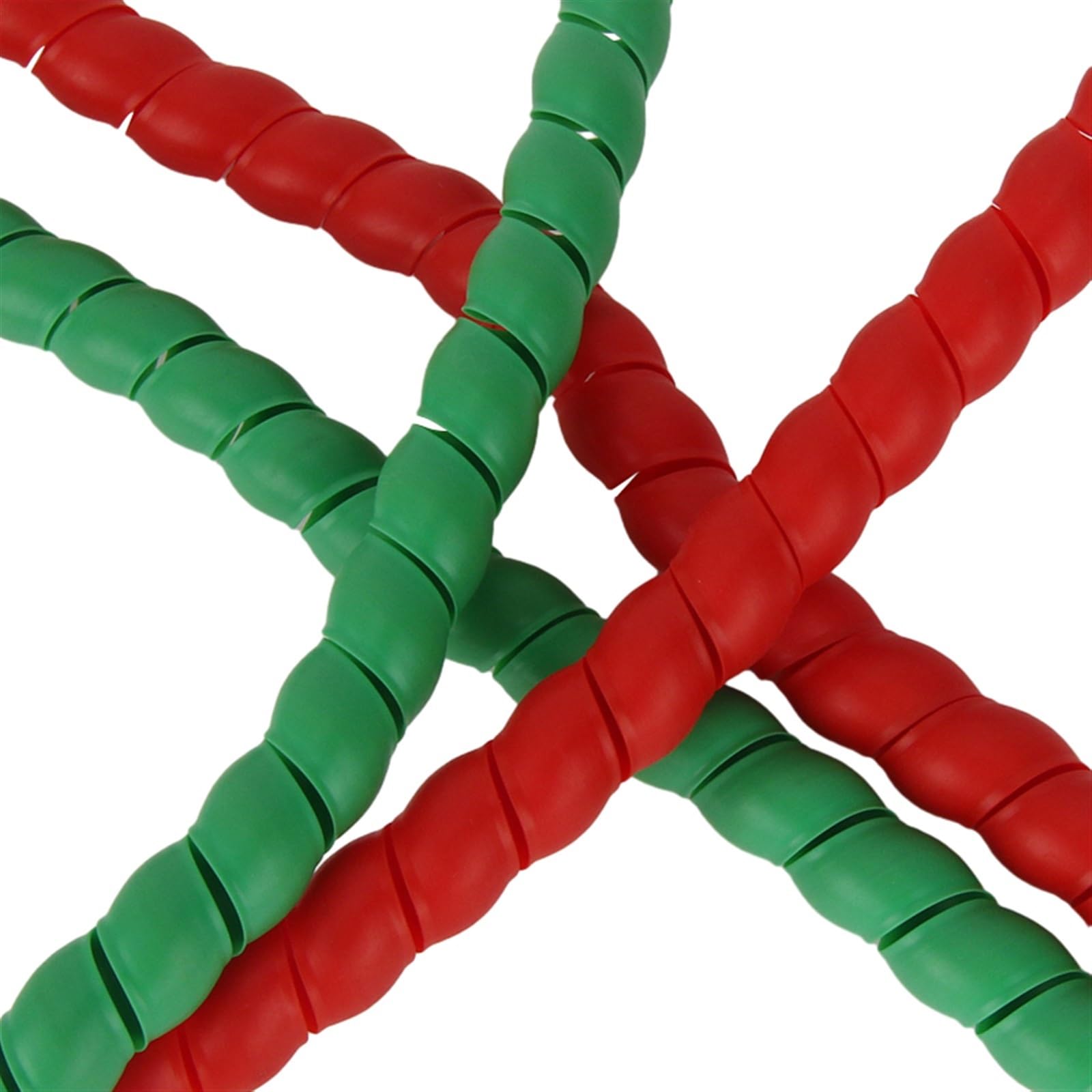 Avvolgicavo a spirale, 2 metri, 8 mm-40 mm, flessibile, manicotto avvolgicavo a spirale, organizzatore di linea, tubo di protezione for avvolgimento cavi, protezione for tubi(Red,ID 40mm)