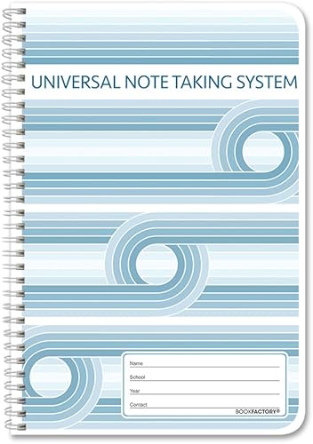 Miniatura 3 de BookFactory Sistema universal de toma de notas (notas Cornell)  bloc de notas - 1 bloc, 50 páginas, 8 12 x 11 pulgadas - Bloc de notas