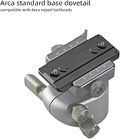 Vista 4 de Adaptador de placa de trípode FANAUE Keymod Rail con tornillos de seguridad, para cabezal de bola de trípode, compatible con Arca Swiss RRS Dovetail