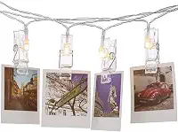 Varal Cordão Decorativo Com Led P/Fotos E Recados 1,80 M
