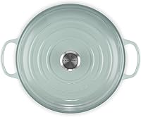 Vista 69 de Le Creuset Signature Cacerola de hierro fundido esmaltado, 3.5 cuartos de galón, color naranja (Flame)