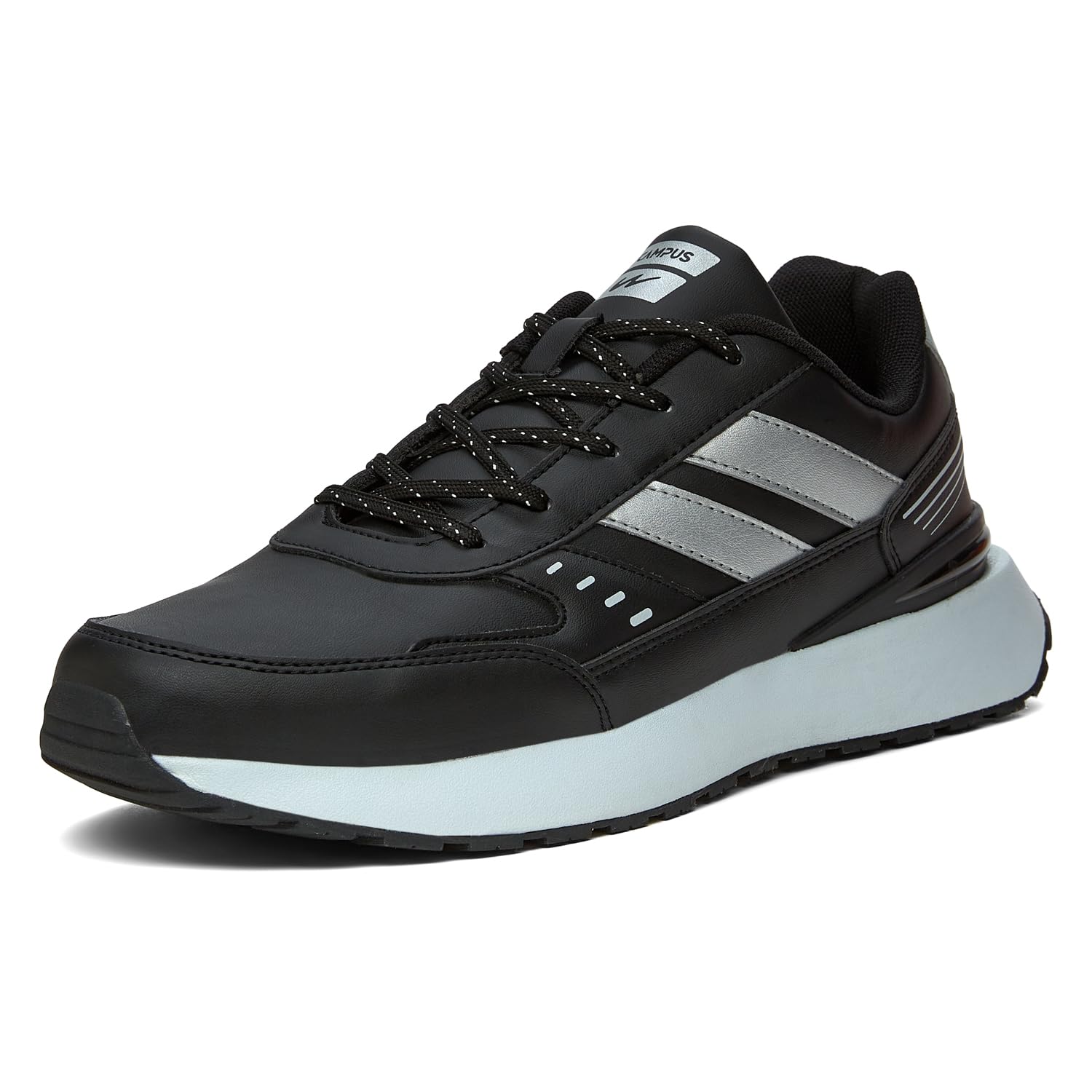 Campus Mens Knick BLK/L.Gry Sneakers - 8UK/India (B0D83BR53X) Amazon Price History, Amazon Price Tracker