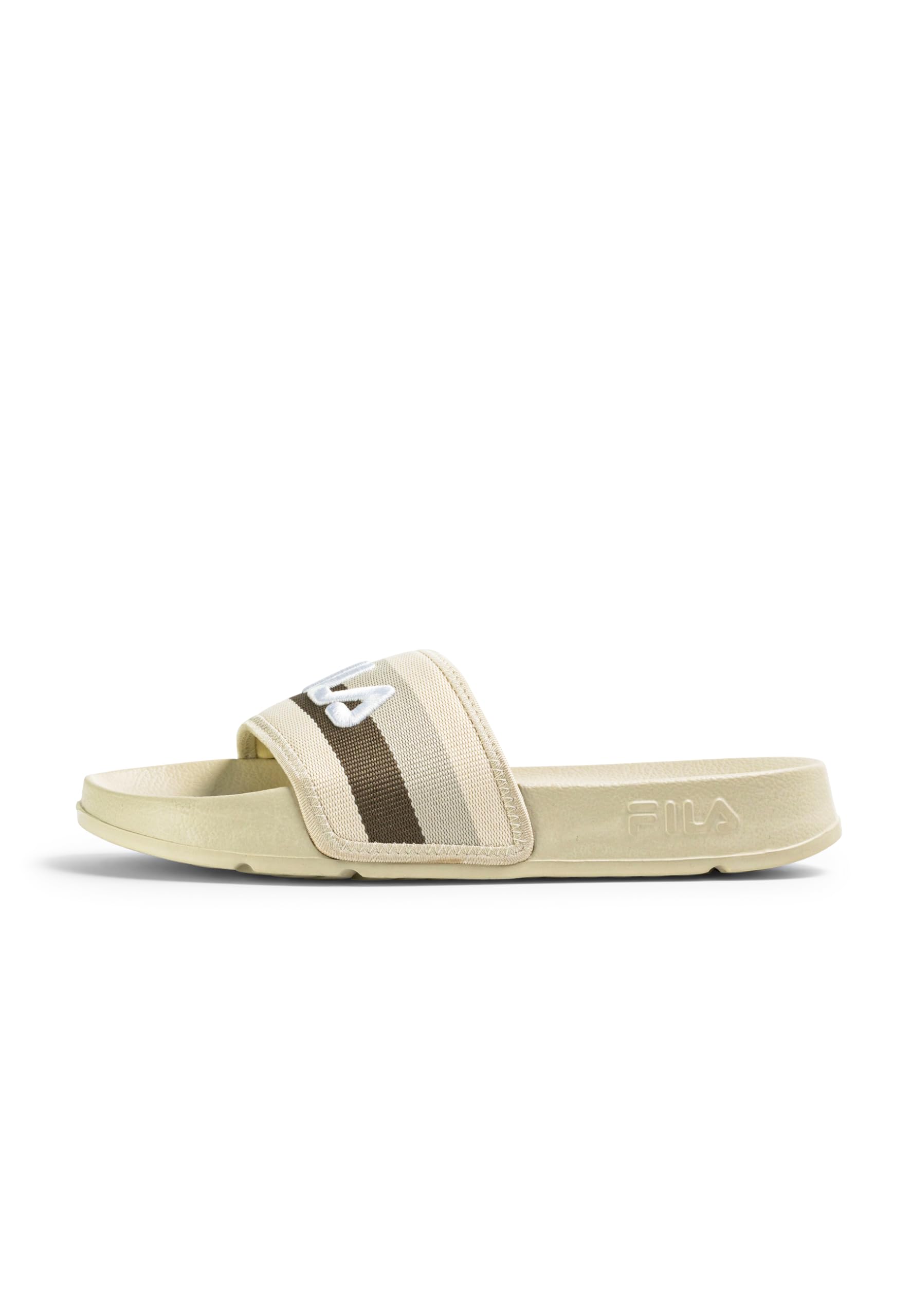 FILA Women's Morro Bay Stripes Slipper WMN Slide Sandals, Oyster Gray, 6.5 UK, Oyster Gray, 6.5 UK