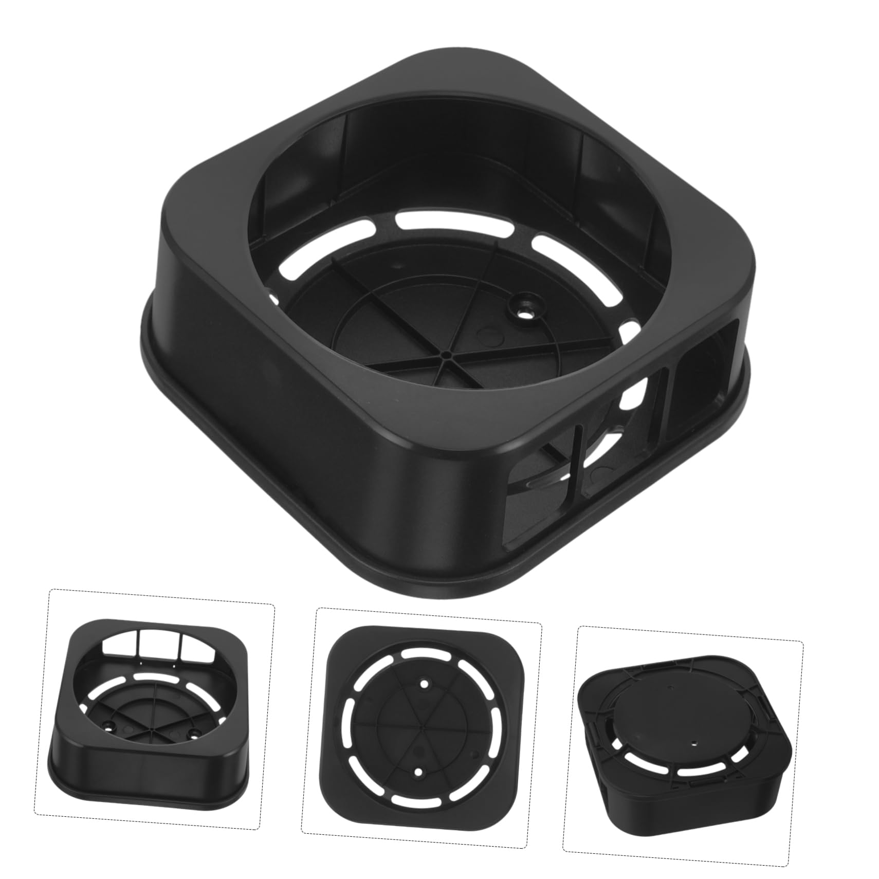 Cabilock 4 Piezas soporte para tv de manzana montaje de televisión soporte TV estante de pared soporte de caja de tv Montado en la pared Bandeja de almacenamiento montar
