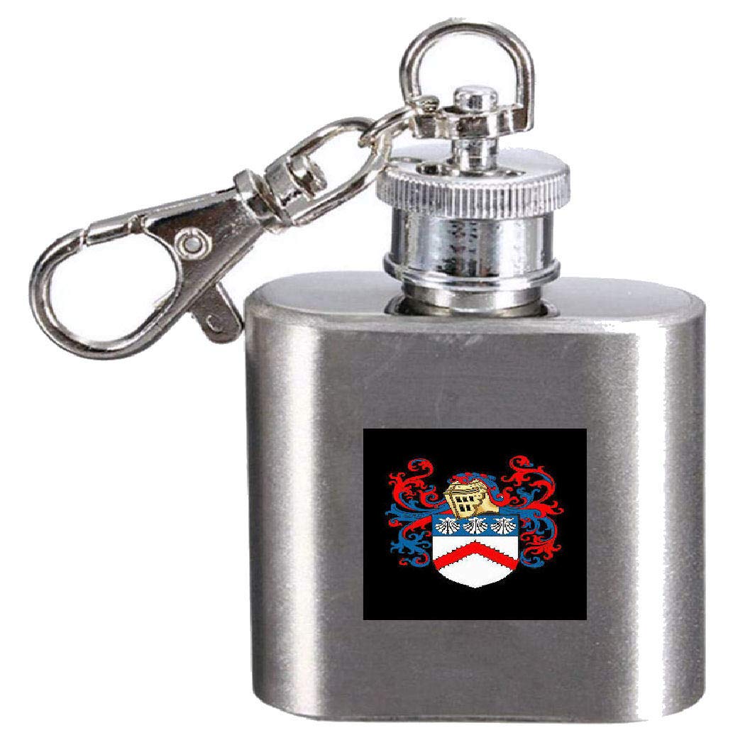Flasque avec blason Keble en acier pour homme et amateur d'héraldique