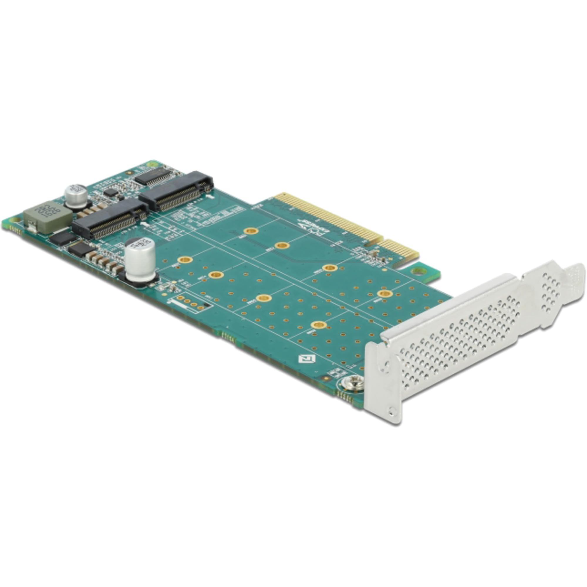 Amazon.co.jp: Delock PCI Express x8 カードから内部 NVMe M.2 キー M