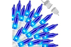 Luminous Holiday Ambiance: 100-Count Blue Christmas Lights