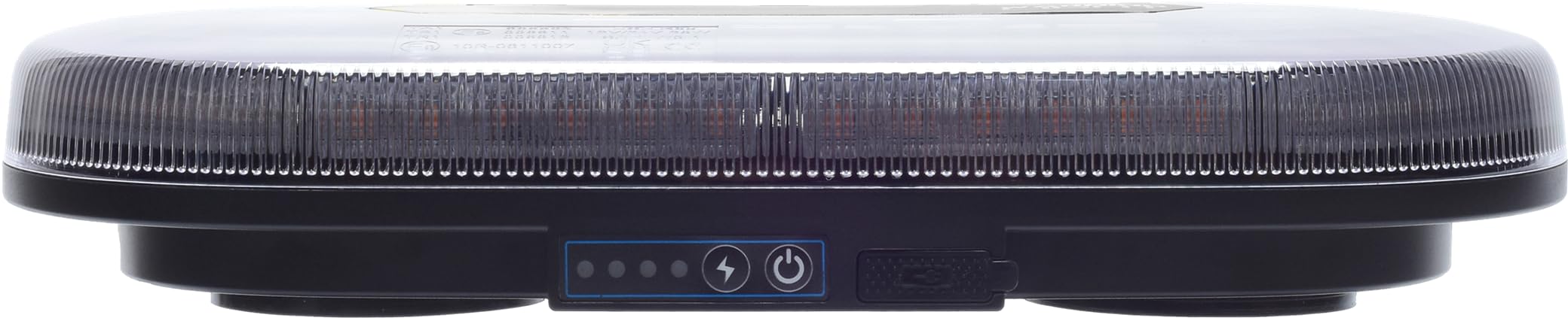 Berger & Schröter | 2er Set Akku LED Mini Warnbalken magnetisch, 12/24 V Warnlicht, Fernsteuerung per Funkfernbedienung, 4000 mAh, 7 Blitzmuster, wiederaufladbare Warnleuchte
