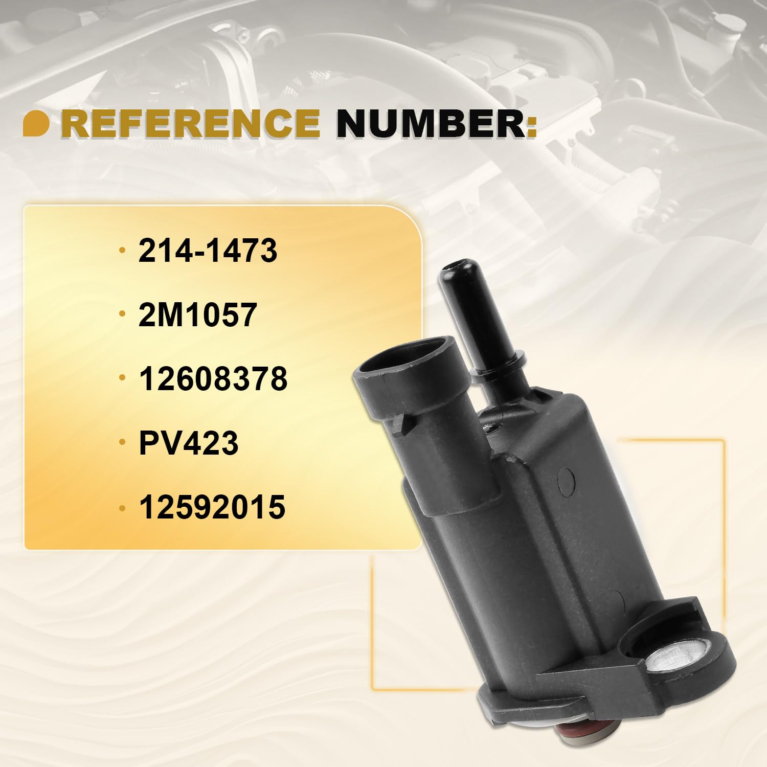 12592015 Valvola di spurgo del contenitore di vapore compatibile con Chevy Silverado Express 1500 Impala Malibu GMC Sierra Savana1500 sostituisce # 214-1473