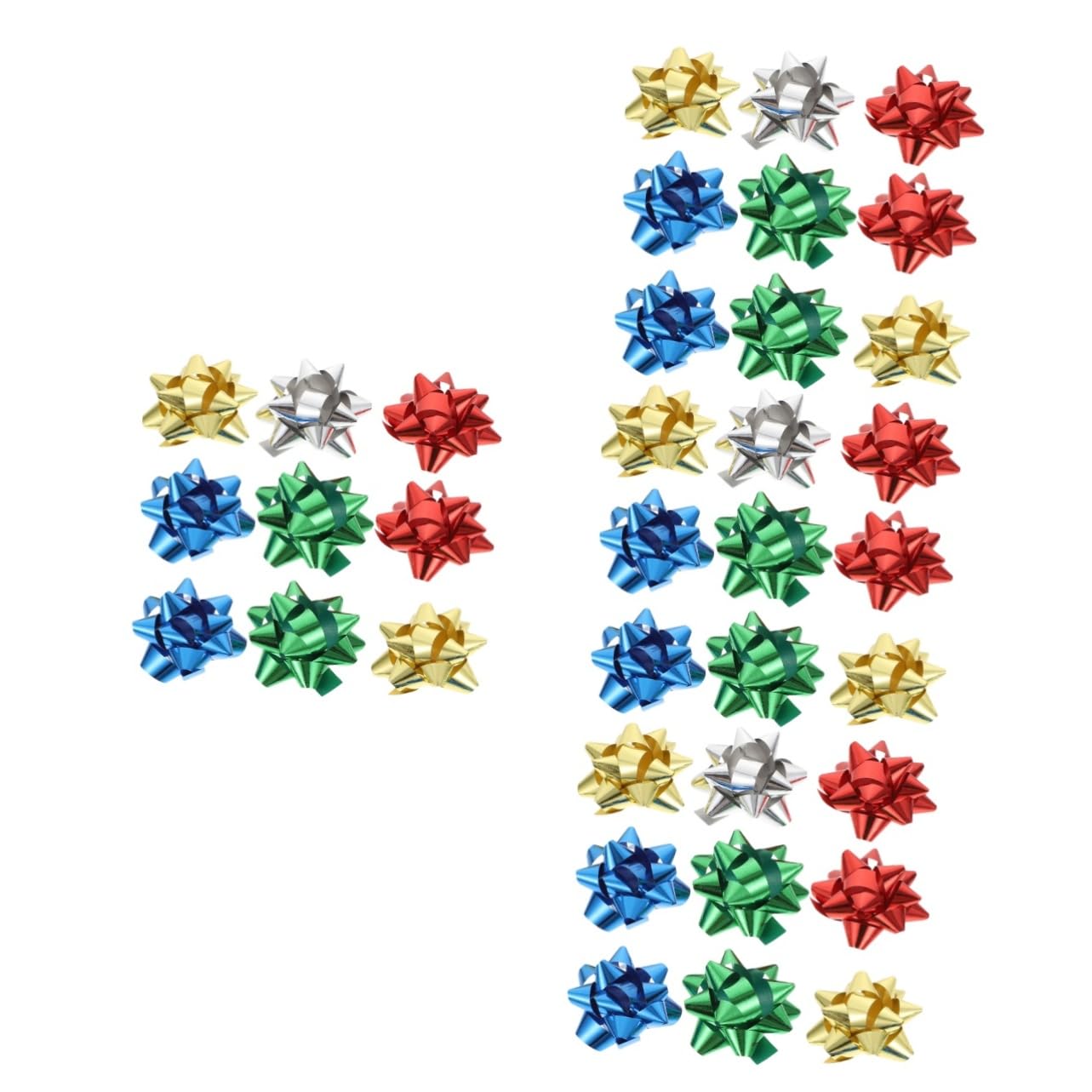 ABOOFAN 600pezzi Coccarde Autoadesive Per Decorazioni Natalizie Adesivi Per Addobbi Per e Matrimoni Per Pacchetti e Decorazioni Festive