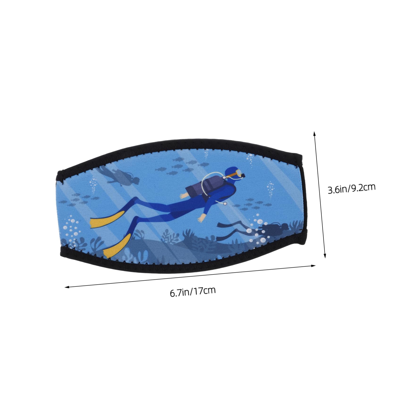 Kisangel Diving Mask Strap Cover Washable Neoprene Hair Strap for Scuba Diving Snorkeling Durable User Friendly Accessory for Underwater Activities Protects Masks From Scratches