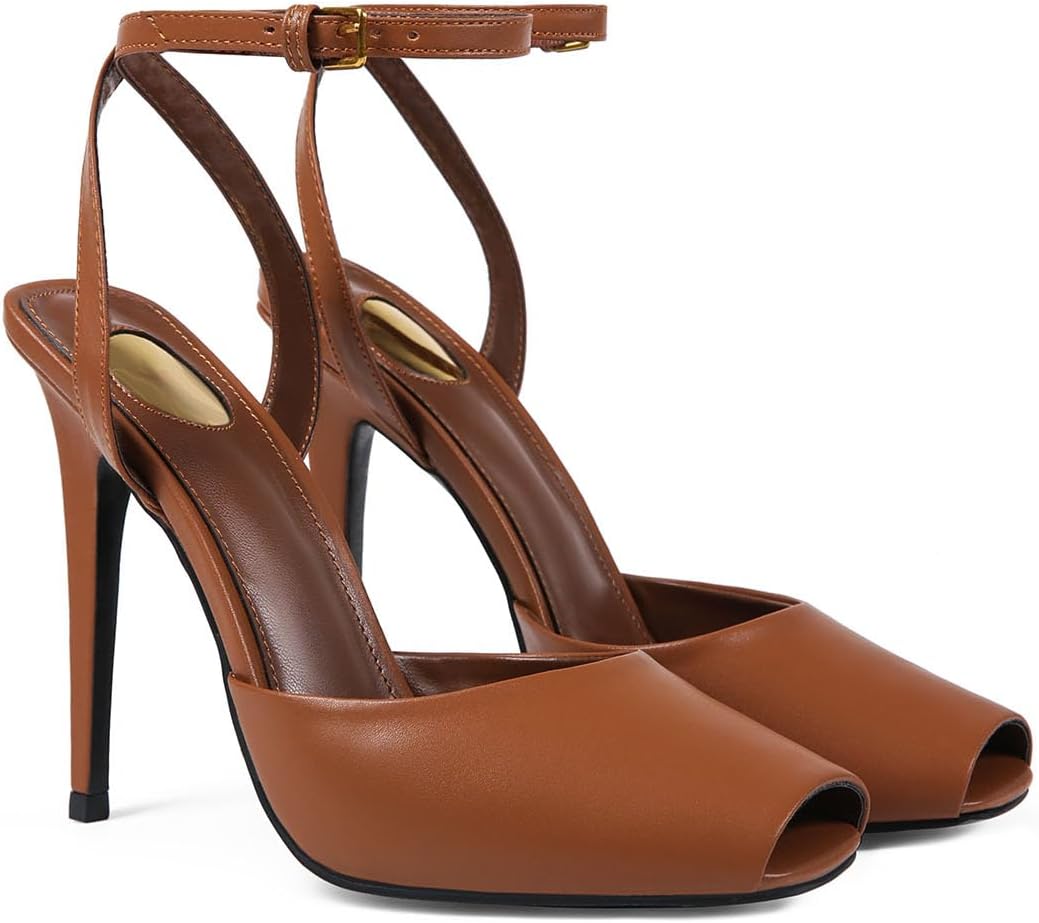 Womens Stiletto Heels - Backless Design