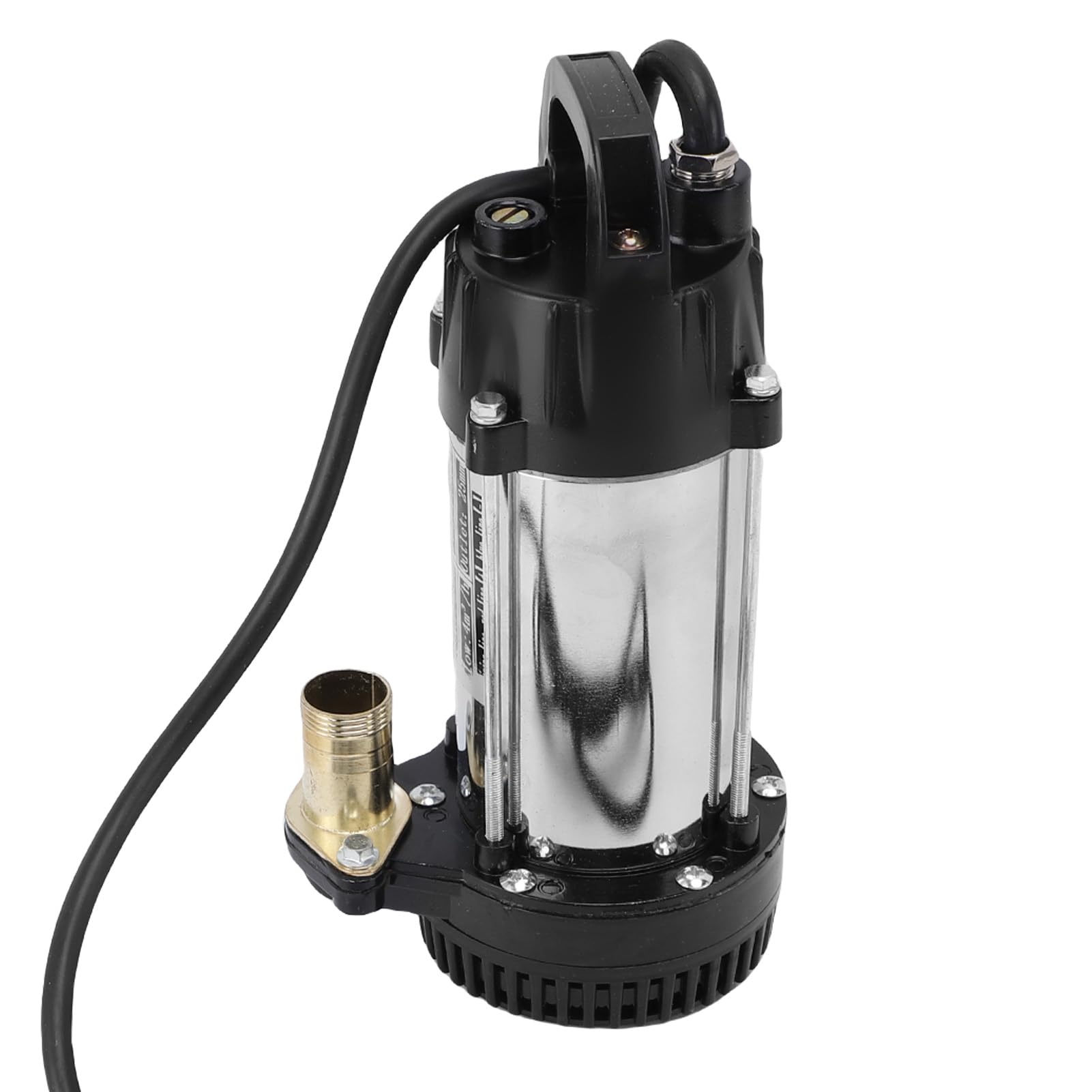 Aramox Bomba Sumergible Bomba de Agua de Acero Inoxidable con Motor de Cobre sin Escobillas 300W 22m Elevación 4m3 H 7m Cable para Pozos Granja Riego de Huertos Riego de Ganado (DC24V)