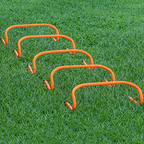Trademark Innovations 6" Speed Training Hurdles (Set of 5, Orange)