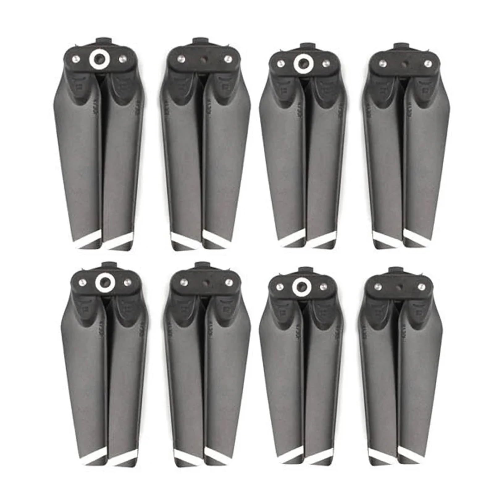 Śmigło do drona Spark Drone Szybkozłączki Składane łopatki 4730 Akcesoria Części zamienne Śruba skrzydełkowa Niebiesko-czerwono-biała(Black Silver 8pcs)