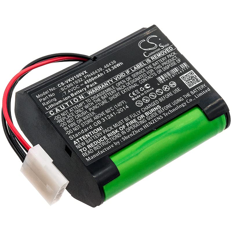 VI VINTRONS Battery Replacement Compatible for VORWERK Kobold VR100,