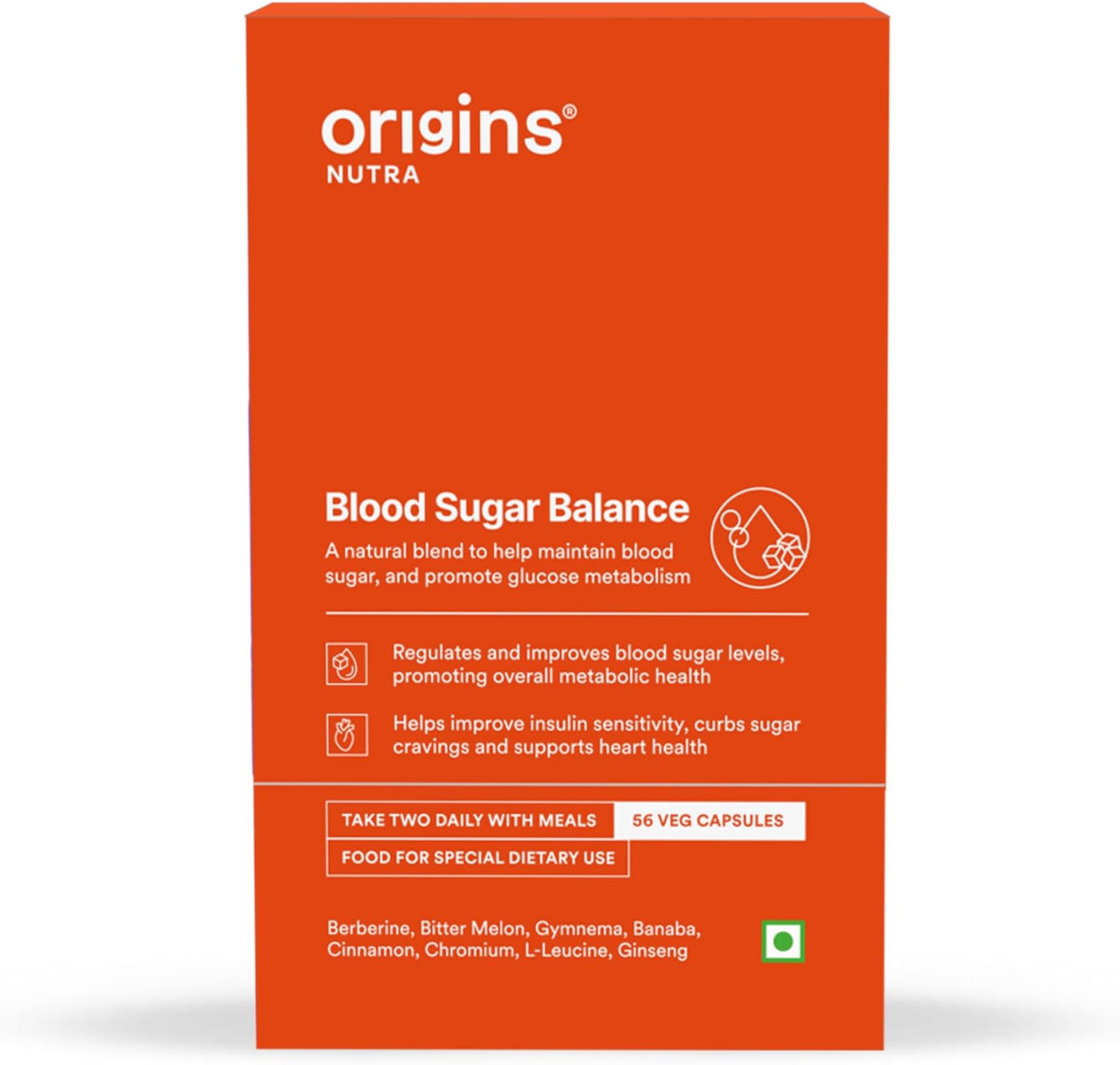 Origins Nutra Blood Sugar Balance | Berberine HCL + 8 Active Ingredients