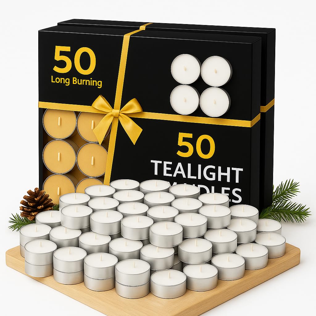 Wax Tealight Candles Set of 100 for Diwali Decoration for Home Decor | 2 Hours Burn Candles for Decoration Diwali Decor, Ganpati, Christmas | Tea Light Candles for Home Decoration (Set of 100)-image-45