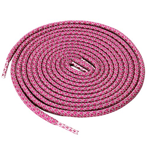 Lacets ronds réfléchissants violets 140 cm pour être visible la nuit en running