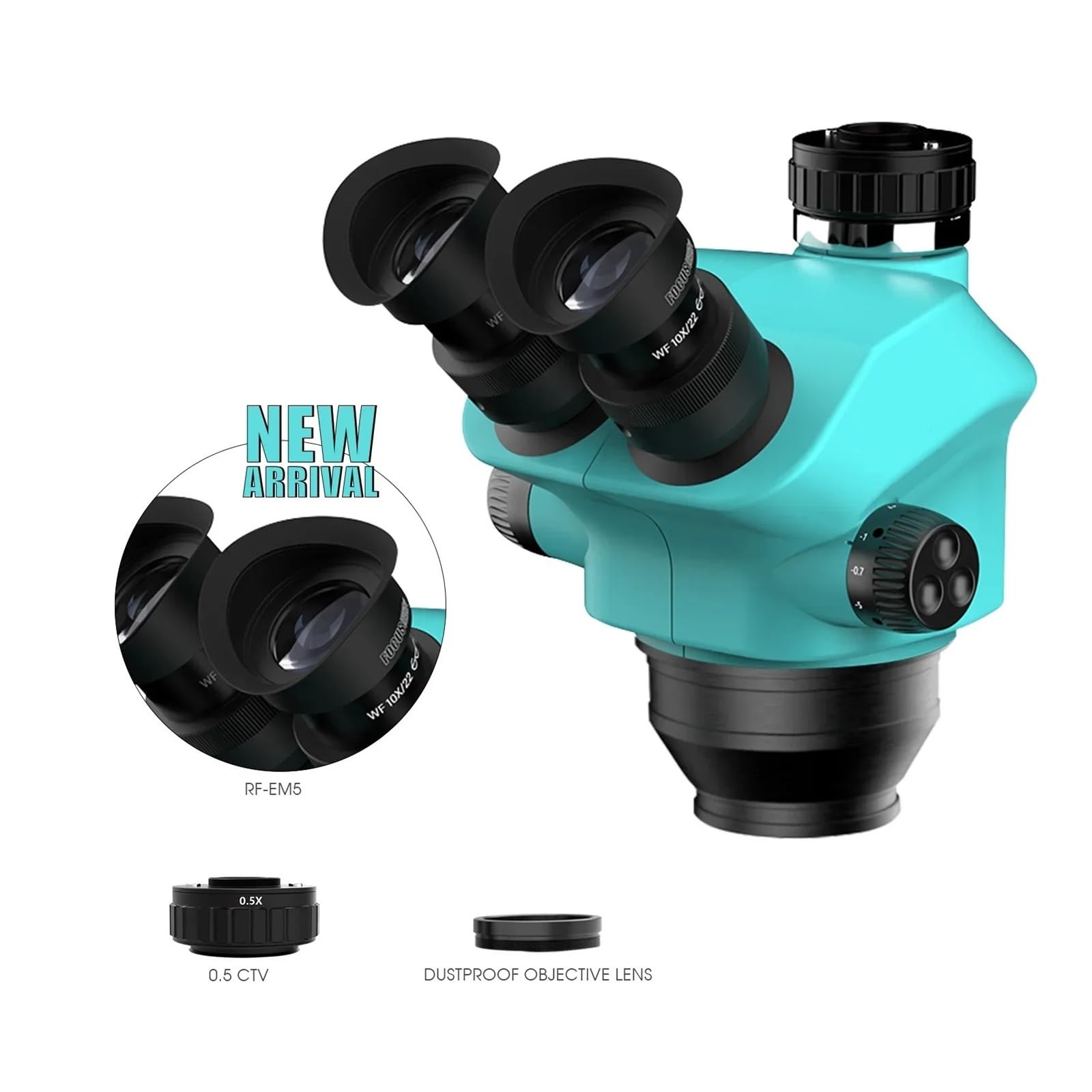 Microscopio Estéreo Trinocular con Zoom Continuo 7-50X, Ocular WF10X/22mm, Herramienta De Soldadura PCB For Teléfono Móvil Adecuada NíTido Y Preciso