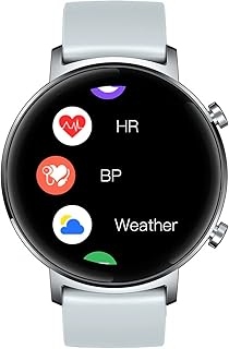 ENPAP Women Smart Watch,Fitness Tracker of 1.3 Inch Full HD Screen Female Physiological Monitoring Heart Rate And Blood Pressure Monitoring And Multi-Sport Modes(White)