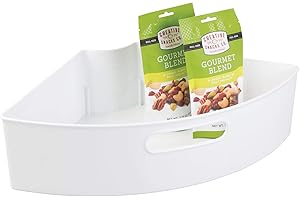 Corner Lid Organizer - iDesign Recycled Plastic 1/4 Wedge Lazy Susan Turntable