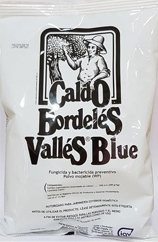 IQV AGRO - Caldo bordelés 500grs. Fungicida y bactericida cúprico preventivo ecológico de amplio espectro de color azul para plantas y árboles. Pulverizar con pistola o mochila.