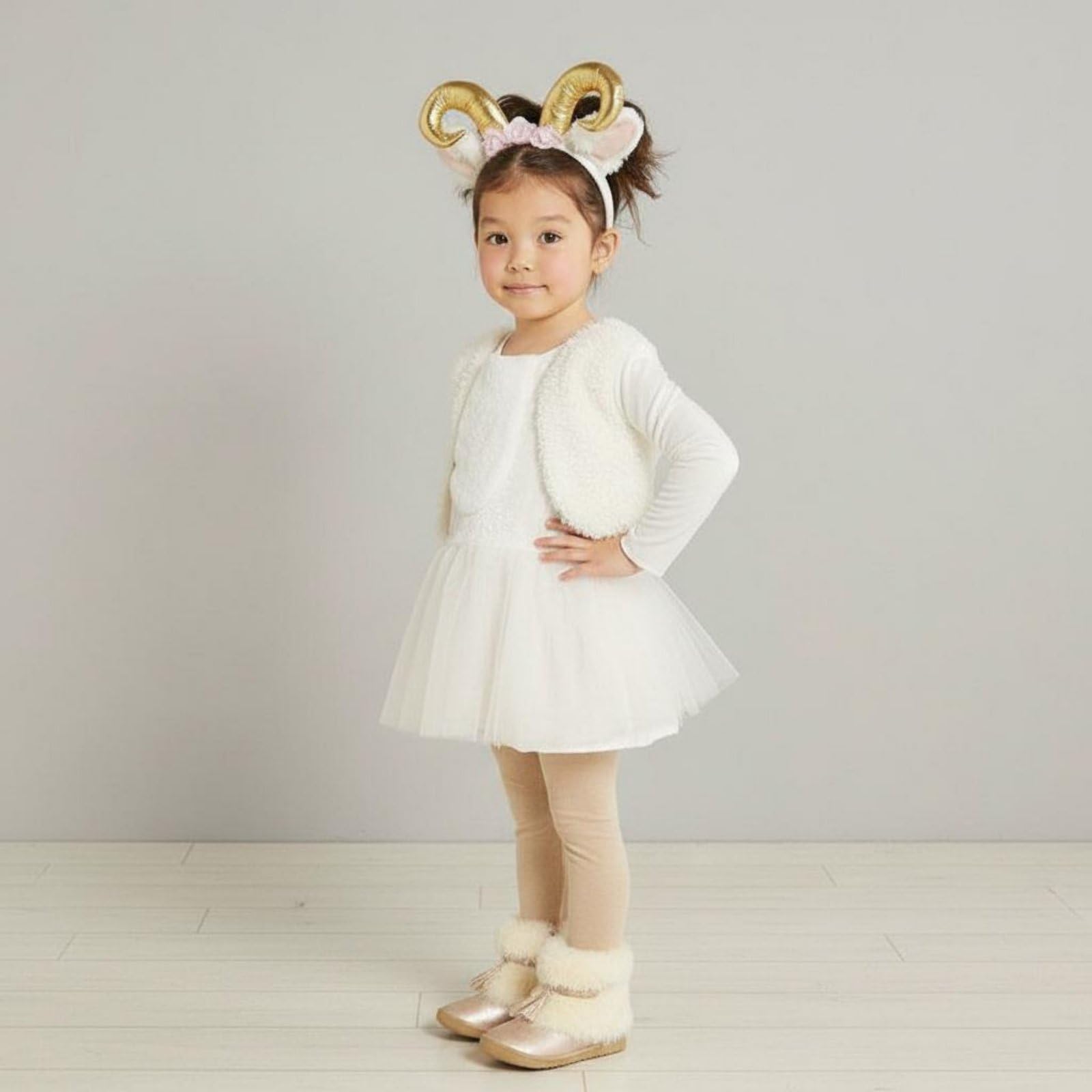Disfraz de Oveja Niño Disfraz Infantil Traje Cordero Mono Animal Suave con Ajuste Poliéster Confortable Adecuado para Halloween Fiestas Temáticas, Xl, Oveja Hembra