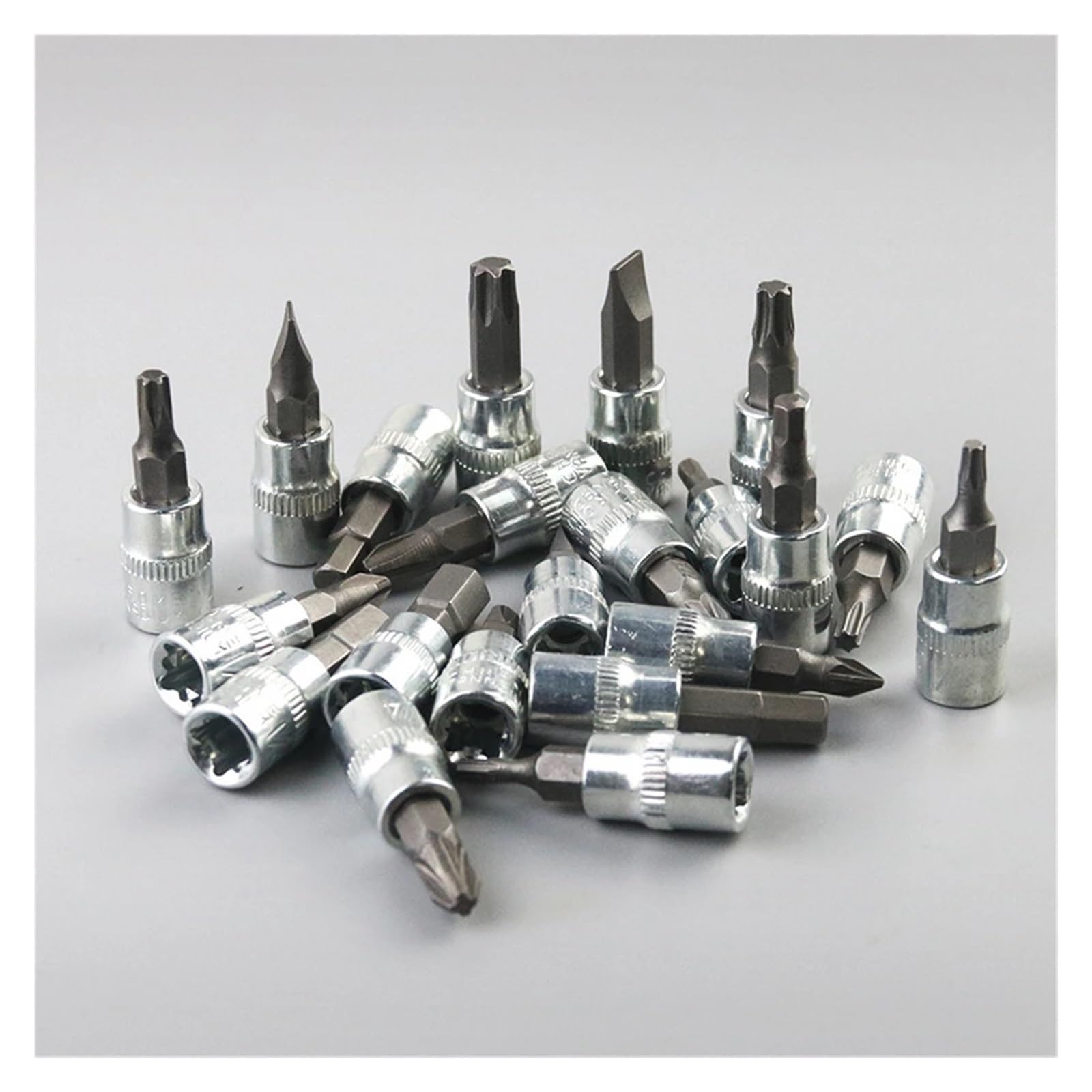 Juego De 46 Herramientas Manuales Portátiles For Reparación Automóviles 1/4", Llave Impacto, Llaves Tubo Pequeñas