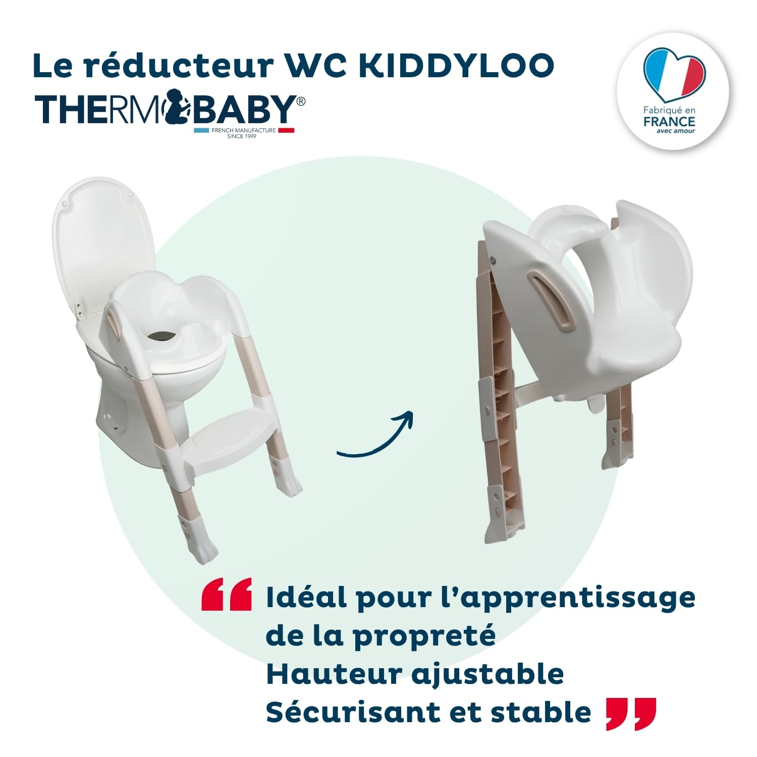 THERMOBABY Reducteur de wc kiddyloo - Marron glacé