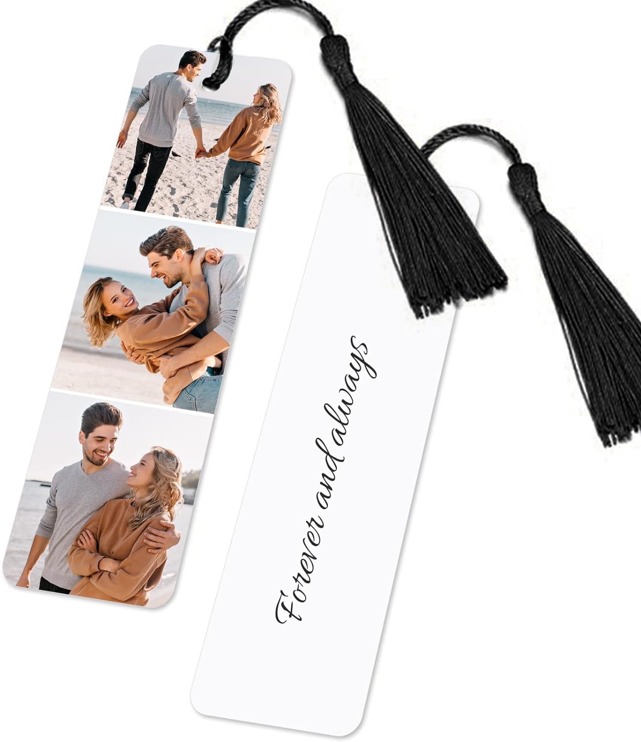 Marcapaginas Personalizado,Marcapaginas Personalizado Con Fotos y Texto,Grabado a Doble Cara,Metal Marcapaginas Comunion Niña y Niño,Marcapaginas Originales (Estilo 1)