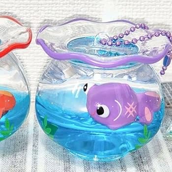 Amazon.co.jp: 金魚鉢 金魚すくい オイルチャーム キーホルダー でめ