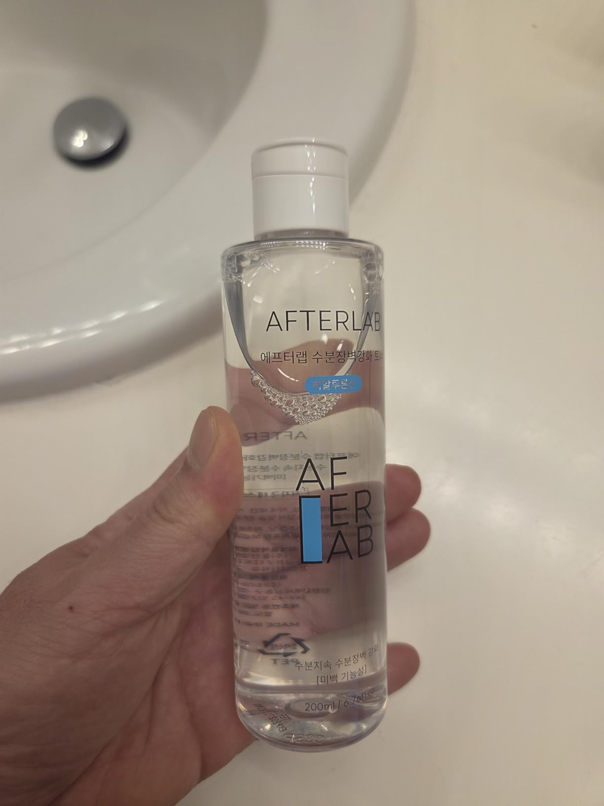 AFTERLAB Hydrating Barrier Toner, Hyaluronic Acid (Sodium Hyaluronate) Face Toner for Sensitive Skin, After-Shave Soothing & Hydration, 6.76 fl.oz