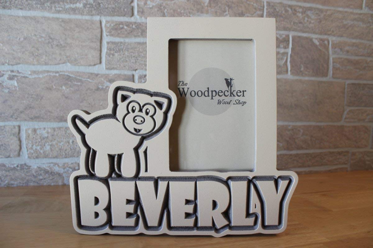 Children's Custom Puppy or Dog Wood Picture Frame