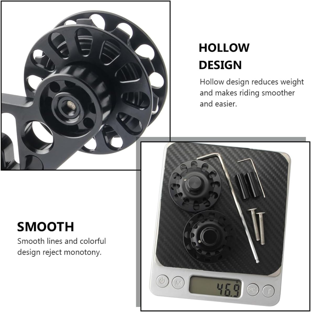 GLEAVI Folding Bike Chain Stabilizer Guide Wheel Aluminum Alloy Tensioner Pulley 8pcs Set for 2/6 Speed External Derailleur and Internal 3-Speed Drivetrain