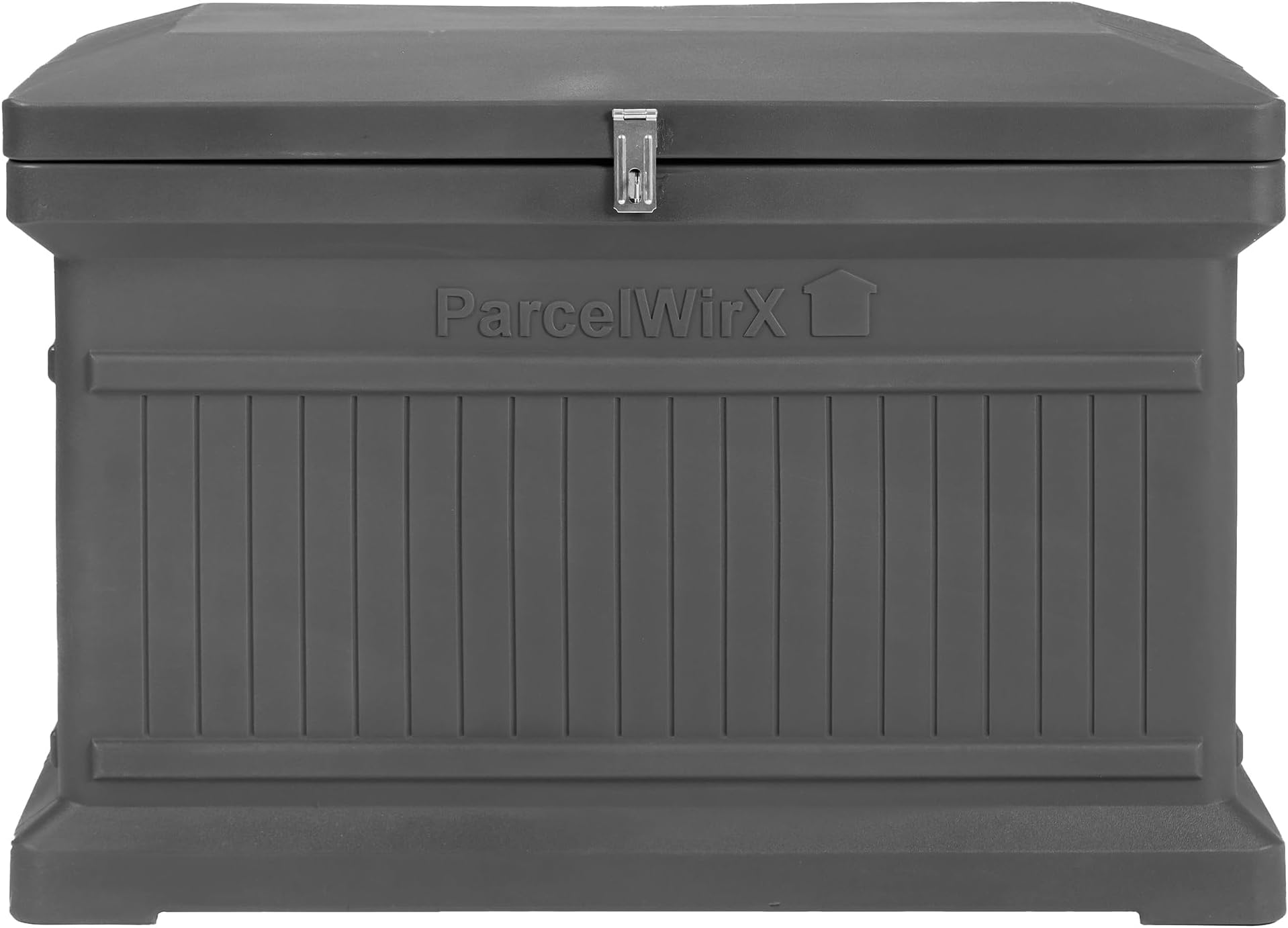 RTS Home Accents Parcelwirx Horizontal Delivery Drop Box w/Hinged Lid, Graphite