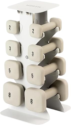 WeGym SafeGrip Square Dumbbells with Anti Slip Handles, Aesthetic Free Weights for Home Workouts, Stable Design Prevents Rolling during Floor