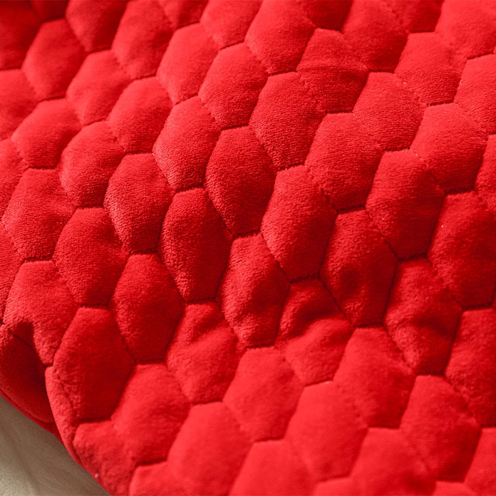 Copri Testiera Testiera Letto Imbottita Copertura Per Testiera Coperchio Del Comodino Grande Sala Da Sposa Rossa Per Matrimoni, Letto In Pelle Letto In Legno, Comodino Copertura Protettiva A Prova Di