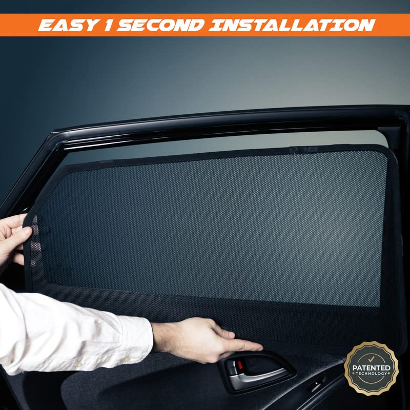 Image of Hyundai Creta Magnetic Sun Shades /Curtains - Set of 2pcs Suitable for Creta 2015-2019