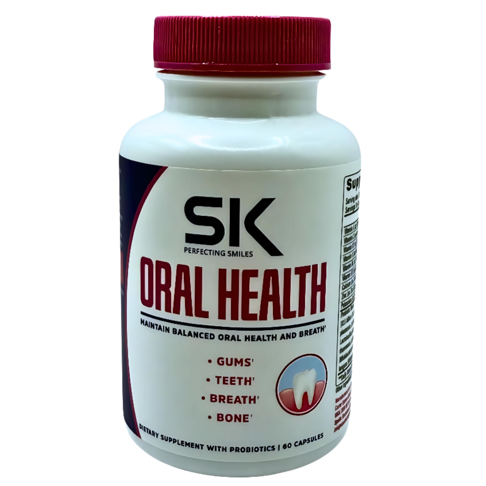SK Perfecting Smiles Oral Health Premium Daily Supplement for Gum Wellness Fresh Breath Tooth Strength Vitamins Minerals Botanical