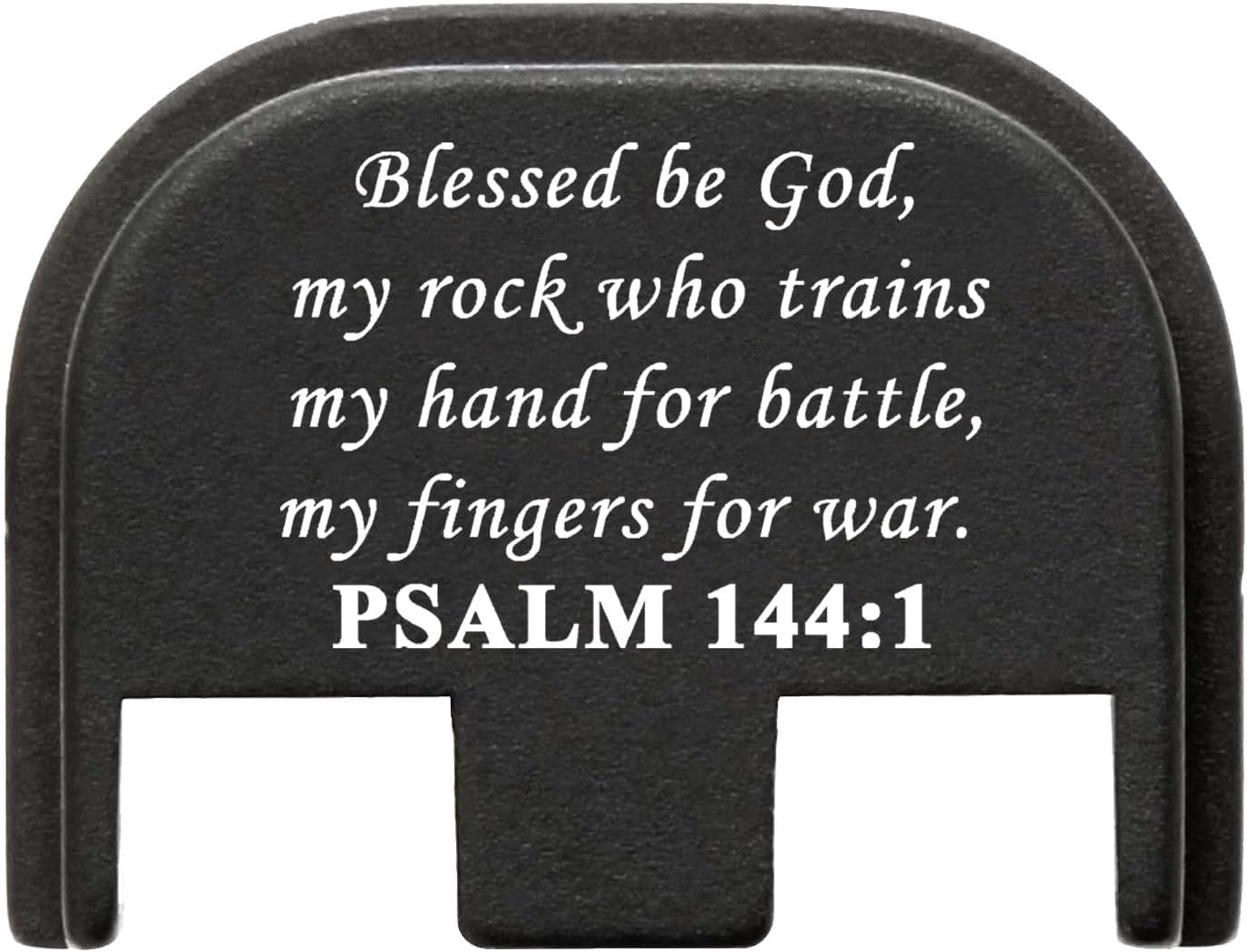 NDZ Performance Gen 5 Slide Cover Back Plate for Glock 17 19 19X 22 23 26 27 34 45 9mm .40 S&W Laser Engraved Spiritual Images in Black Aluminum - Choose Image