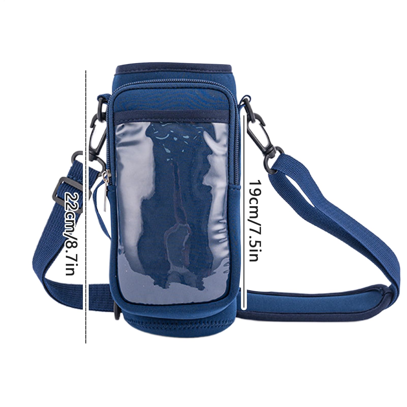 Bolsa magnética de Gimnasio para Mujer, Bolsa de Botella, Organizador de Bolsa de Gimnasio para Hombres y Mujeres con Correa para el Hombro para Viajes, Trabajo y Deportes, Marino, Refer to