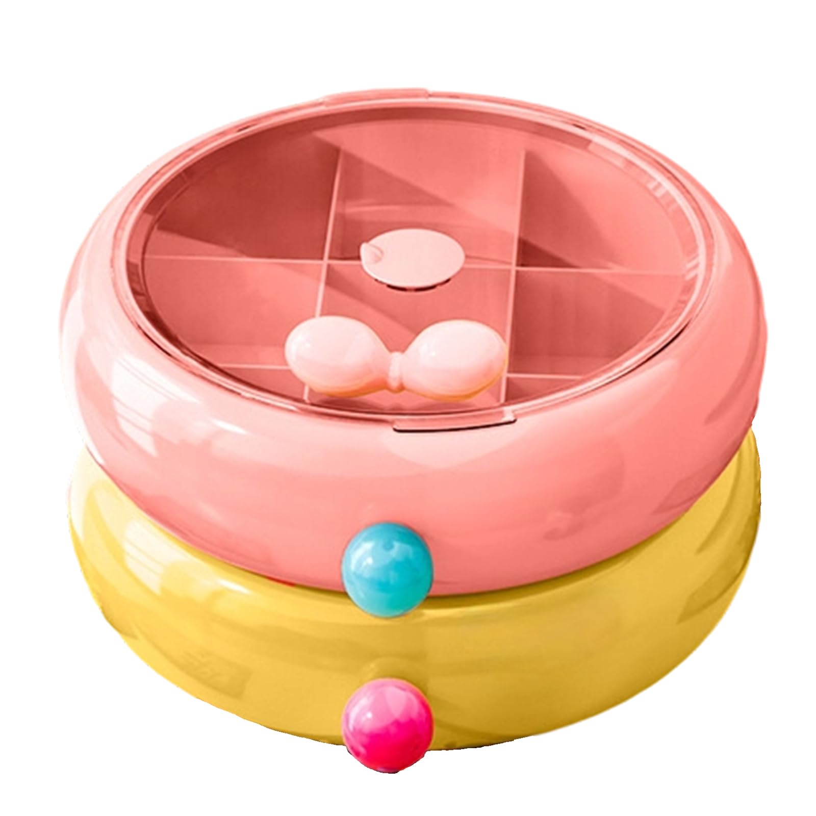 Buxuaaaa B Uxuaaaa Multi Compartments Candy Snacks Storage Ox Multifunctional Transparency Secure Portable Container For Home Candy Ox