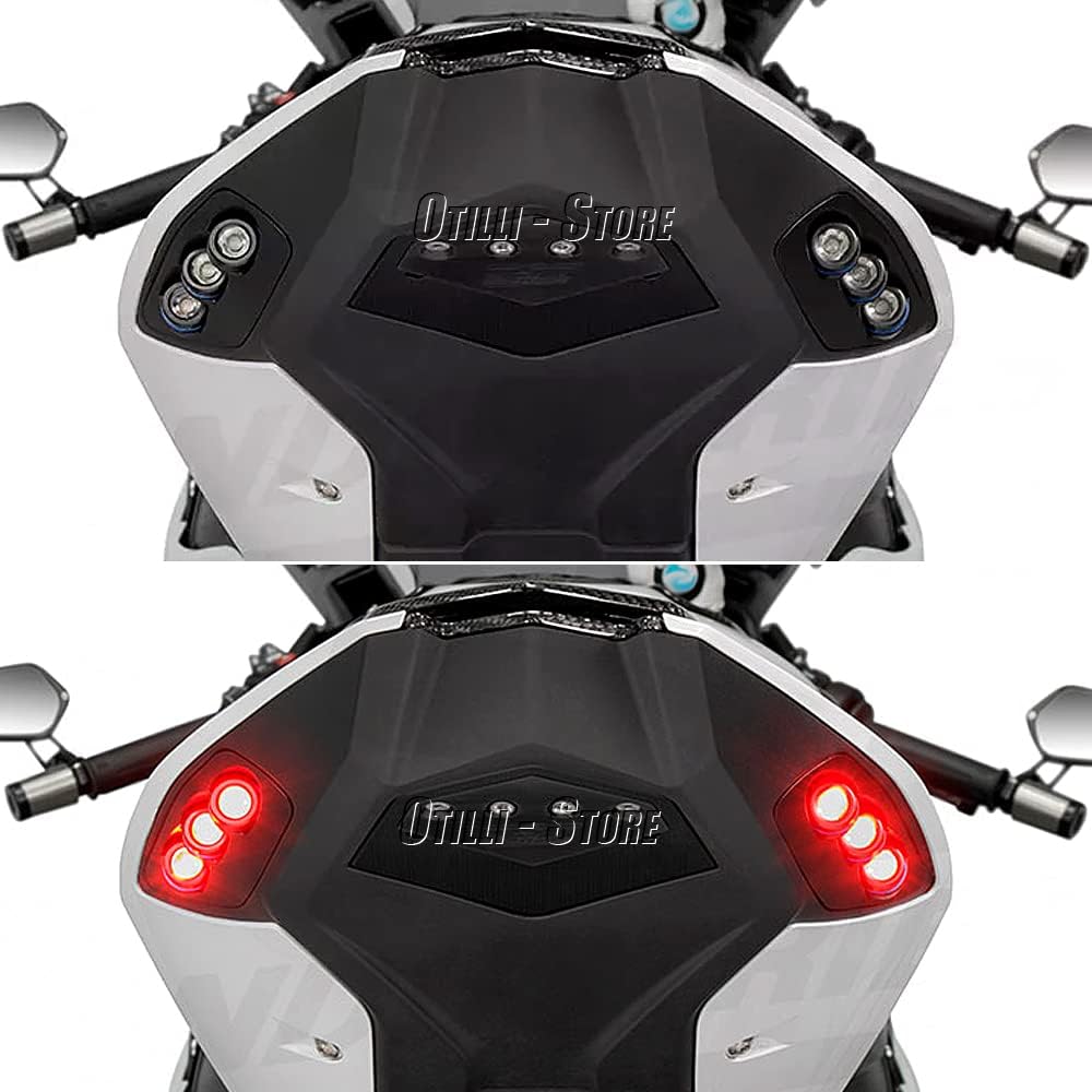 Motorcycle Rear Turn Signals LED Indicator Light Flasher For BMW S1000RR 2020-2022 Motorcycle Turning Signals Blinker Tail Light Replacement (Red)