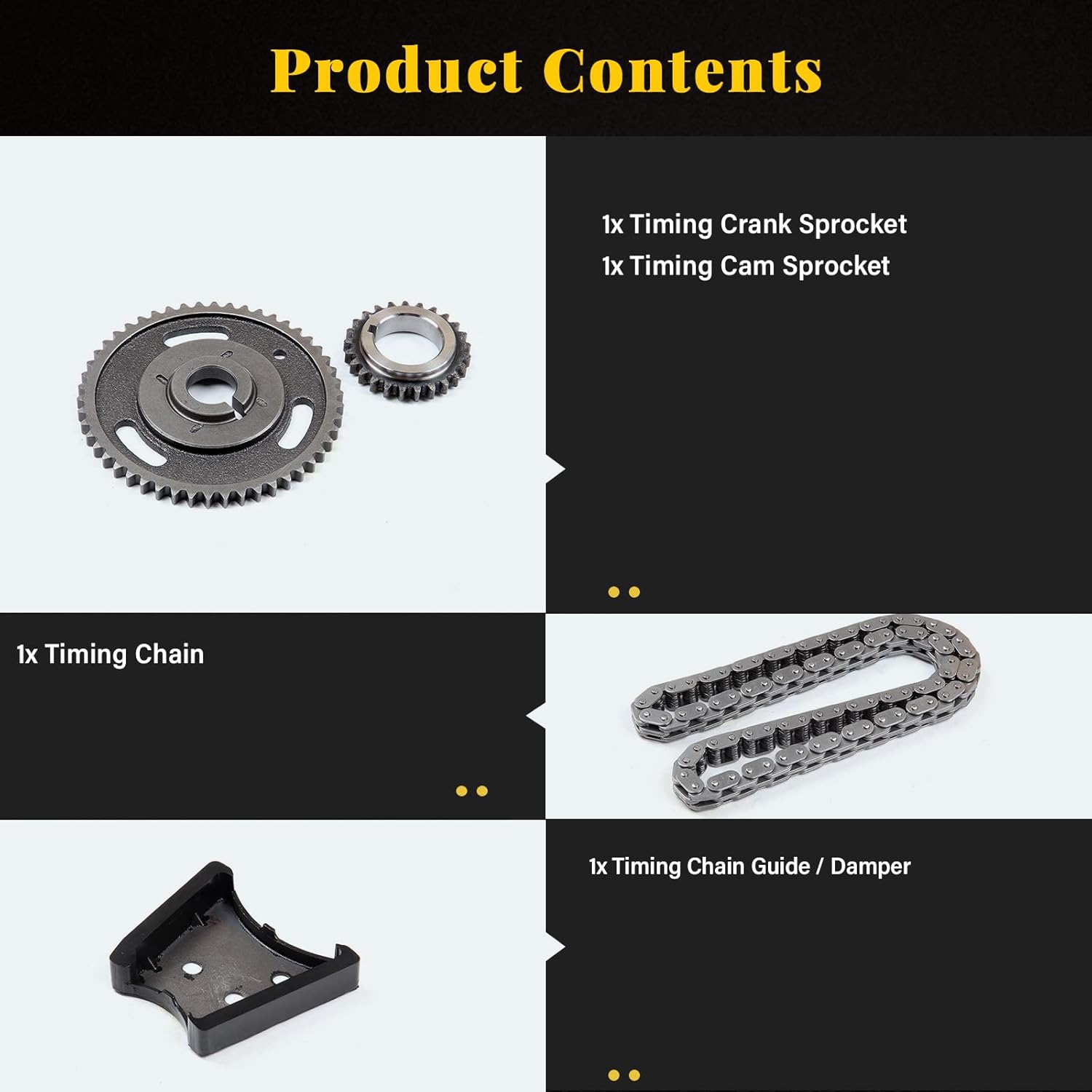 OCPTY Timing Chain Kit fits for TK3147 TS13221 3-700S for Buick Century Regal Rendezvous Skylark Terraza 3.4L 3.1L 3.5L 1995 2005