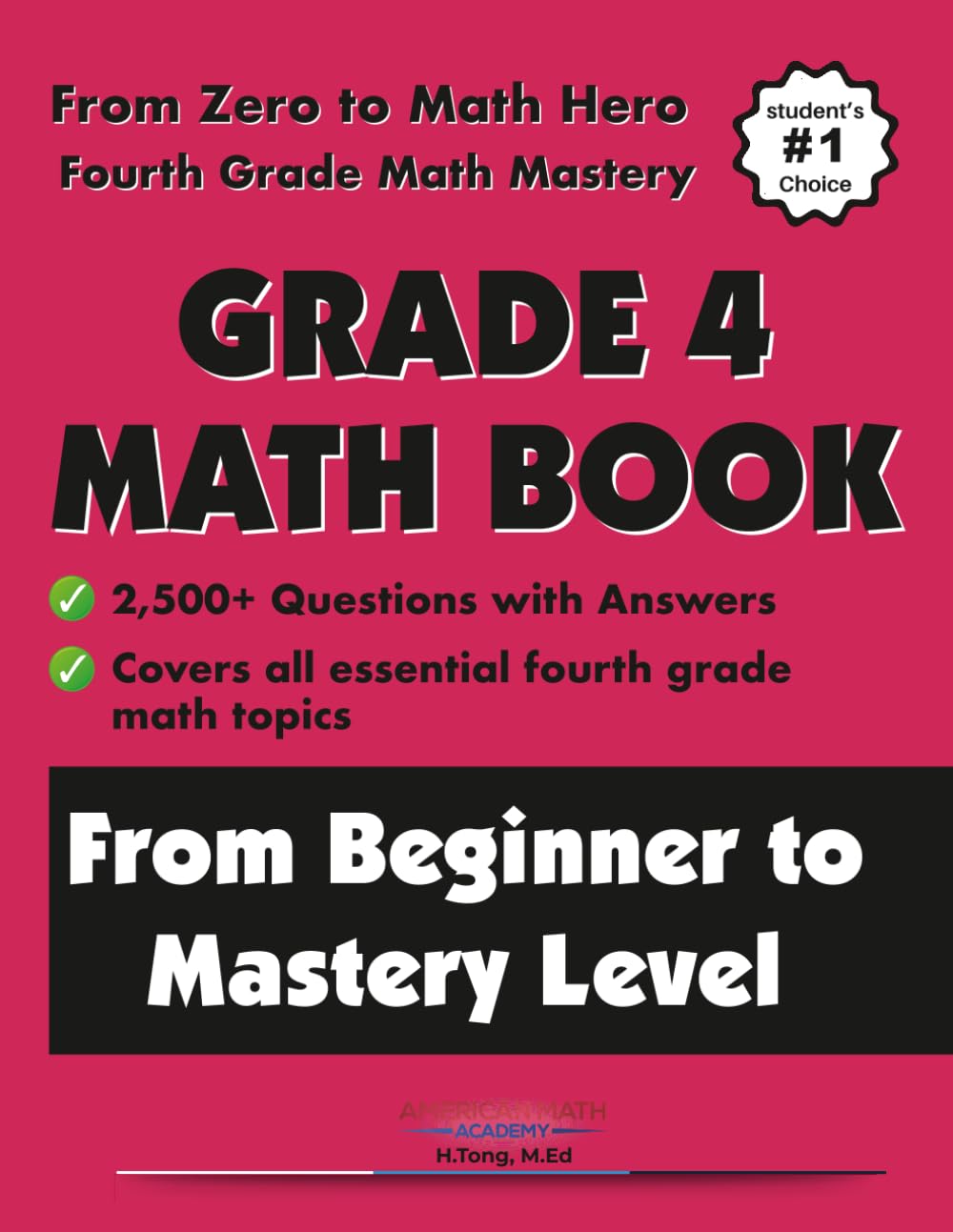 Grade 4 Math Workbook From Beginner to Mastery Level