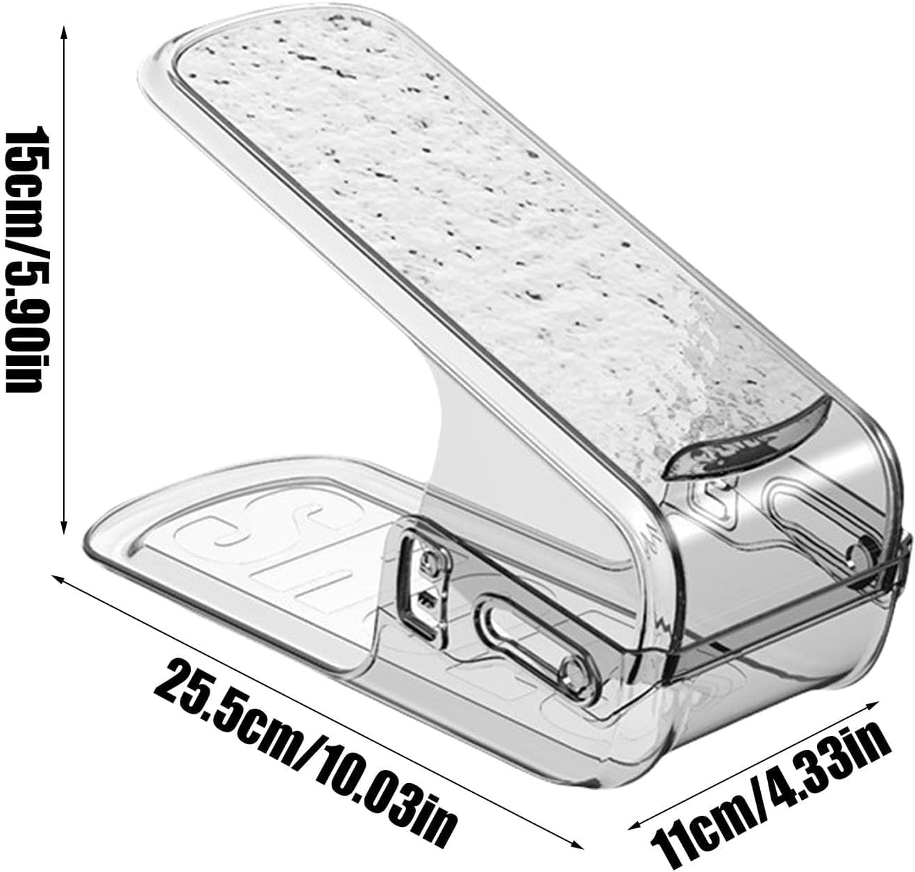 Brikipth Adjustable Height Shoe Organizer/Organiser/Shoe Shelf/Rack/Space Saver β Dual Layer Plastic Shoe Stand for Home, Closet & Entryway, Shoe Stand for Heels, Sneakers & Slippers (Pack Of 2) 1