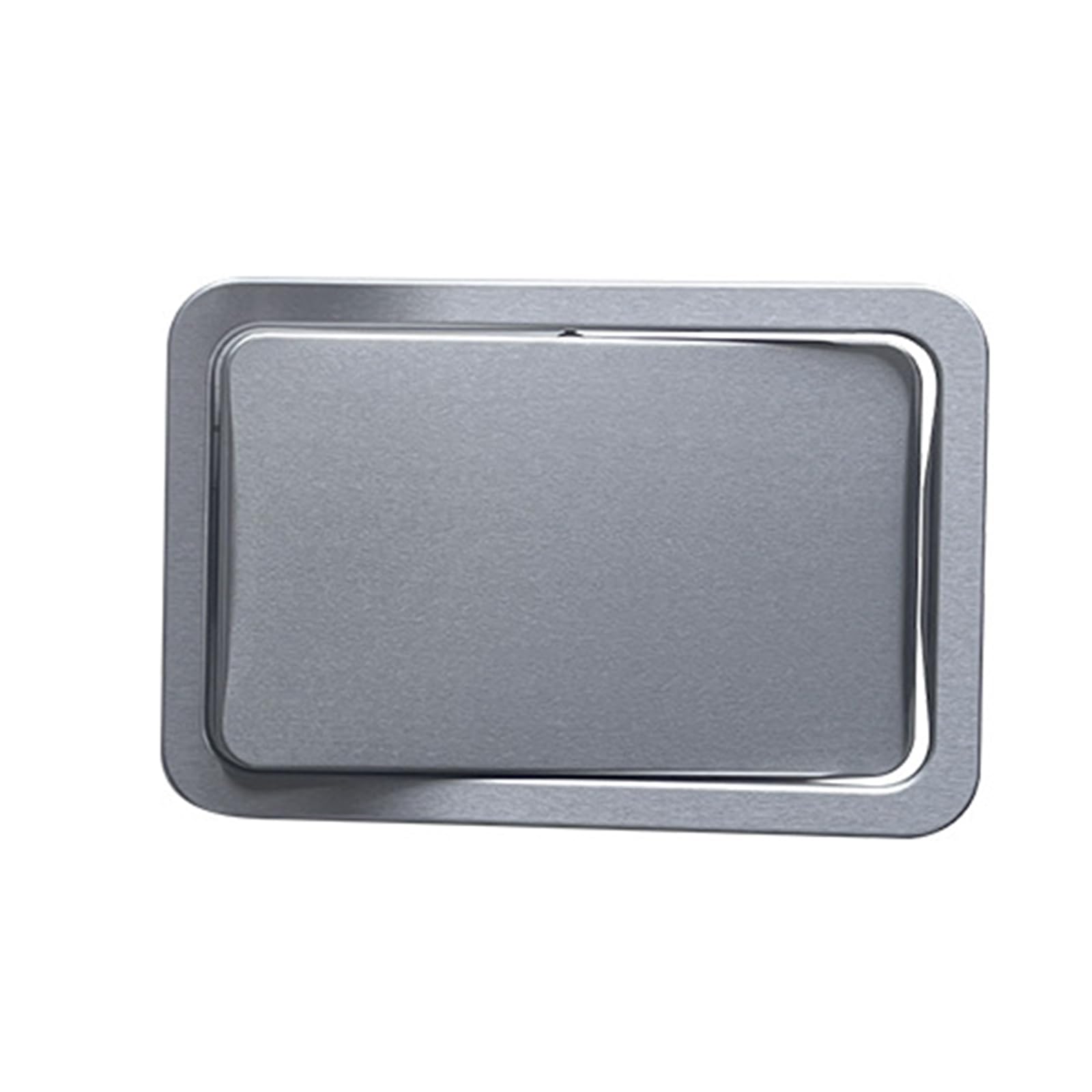 Recessed Trash Can Lid, Trash Can Lid Flap Cover Stainless Steel Counter Built-in Cupboard Bin Balance Swing Waste Lids