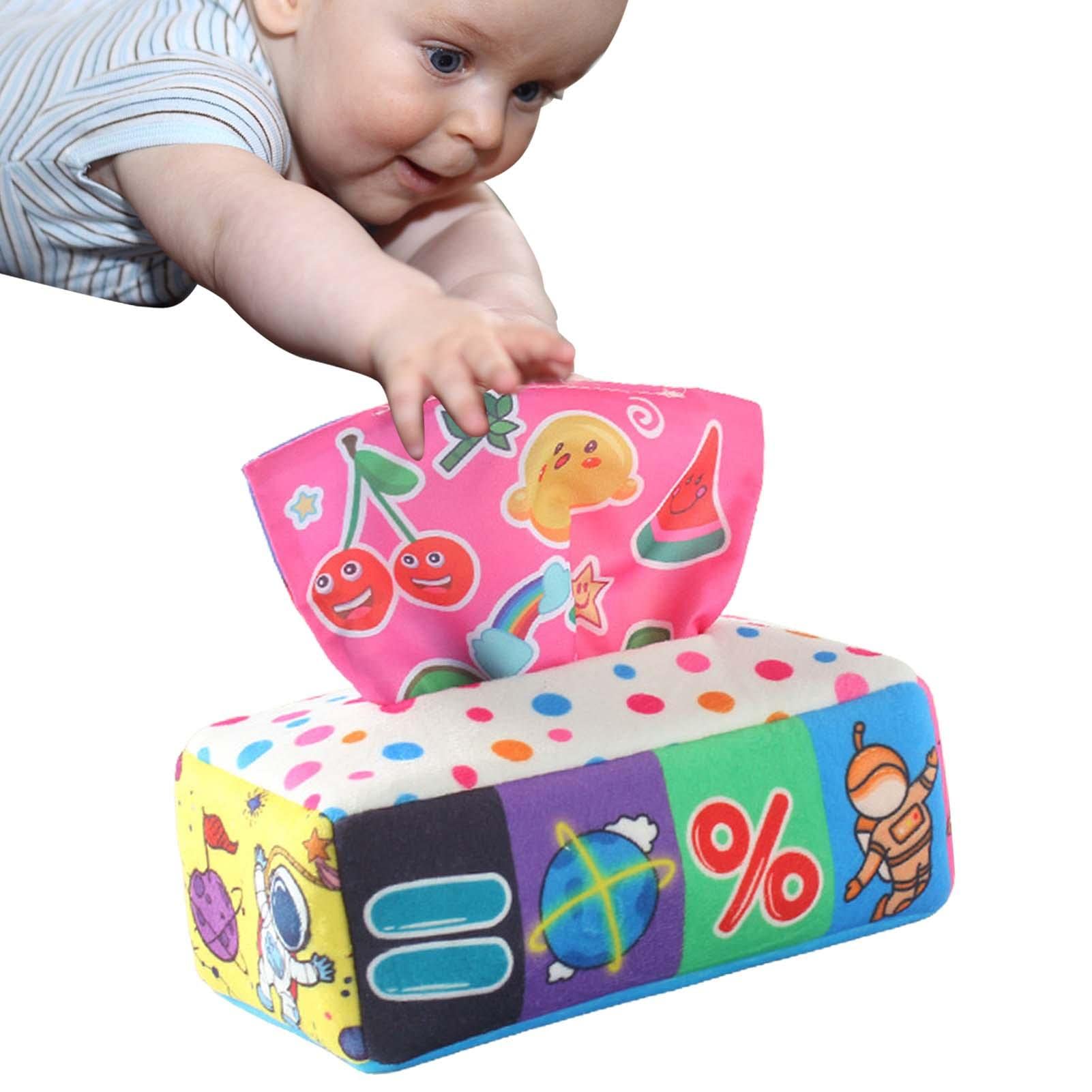 Buy Umifica Soft Stuffed Tissue Box for Infants, Sensory Pulling Along